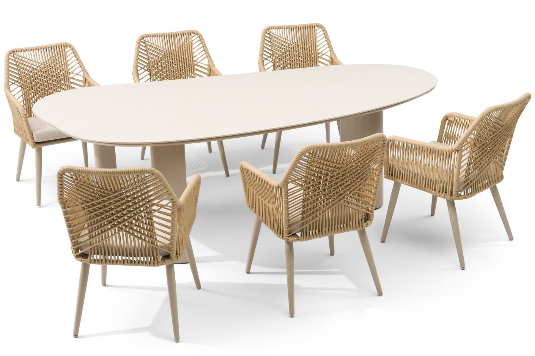 Coco Vedra/Weave 240 cm dining tuinset 7-delig
