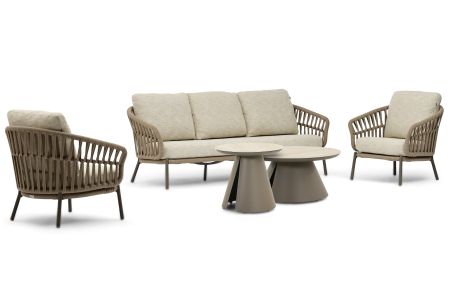 Coco Viento/Cayora 50/80 cm stoel-bank loungeset 5-delig