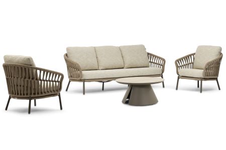 Coco Viento/Cayora 80 cm stoel-bank loungeset 4-delig