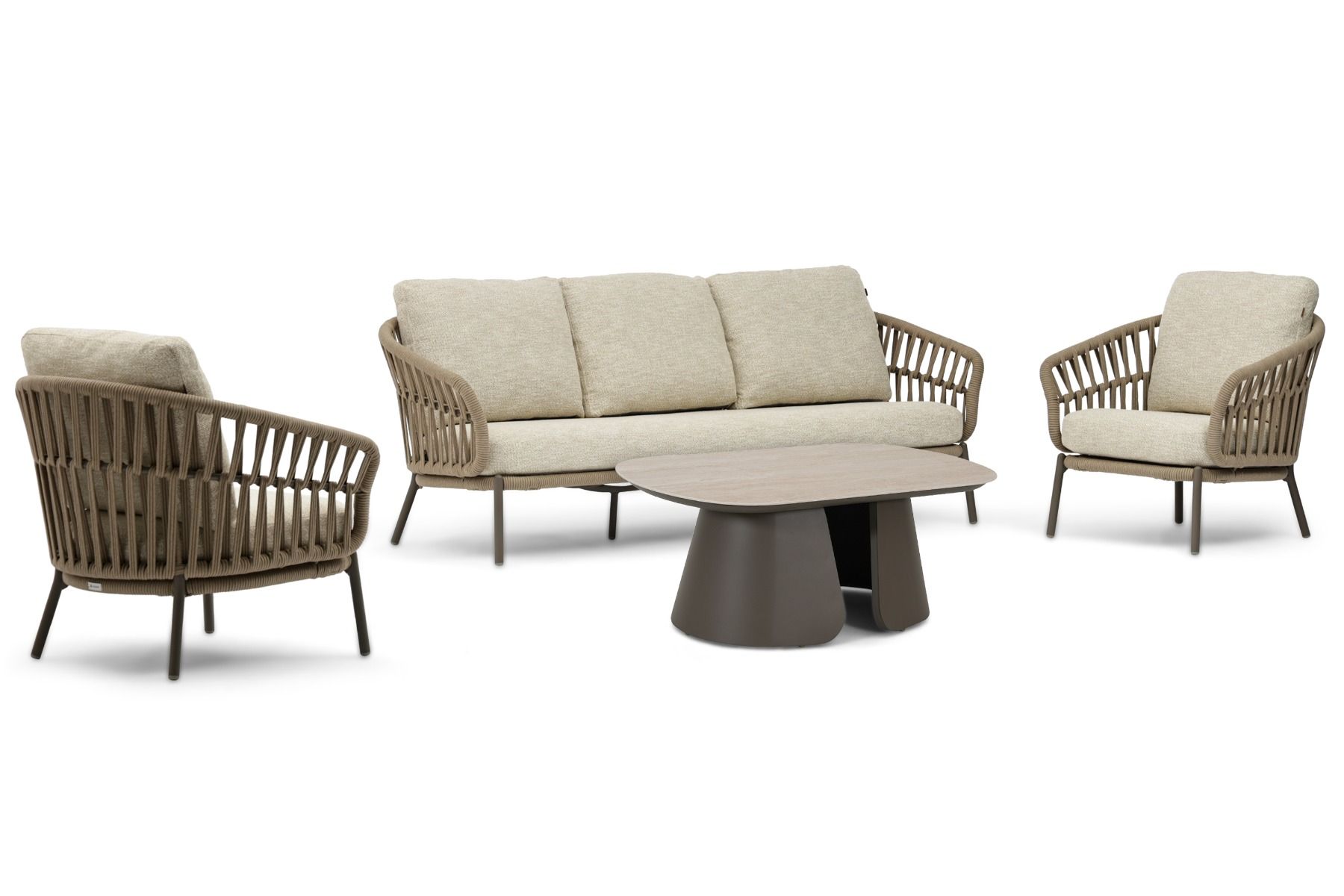 Coco Viento/Miyoura stoel-bank loungeset 4-delig