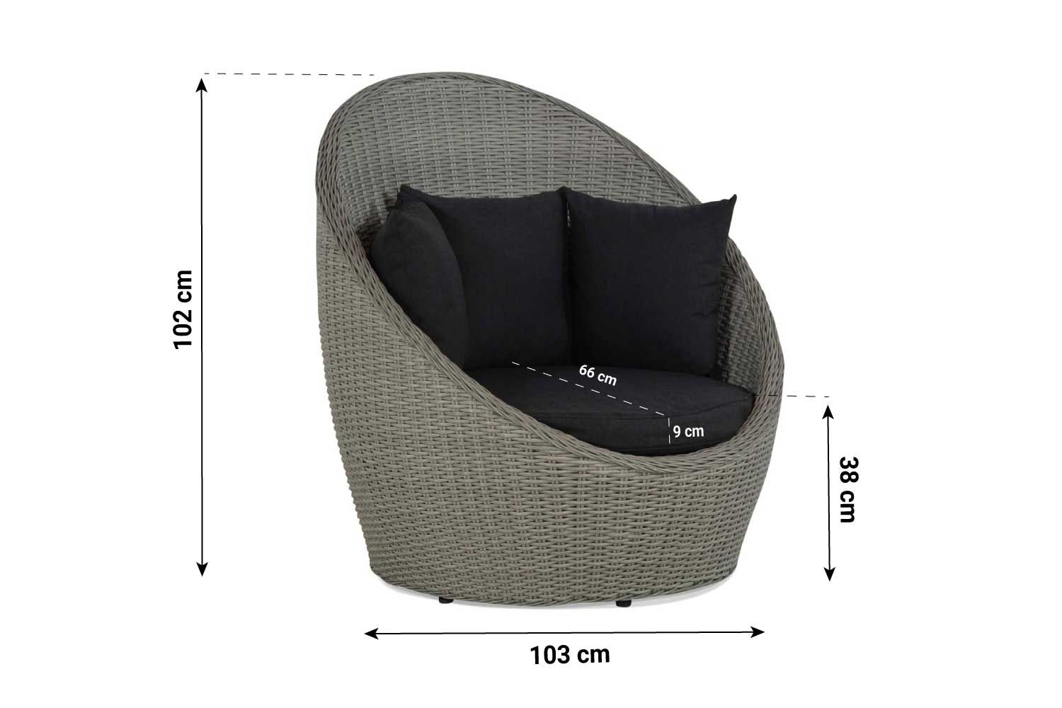Garden Collections Cocoon lounge tuinstoel thumbnail