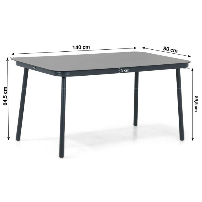 Lifestyle Boretti dining loungeset 3-delig
