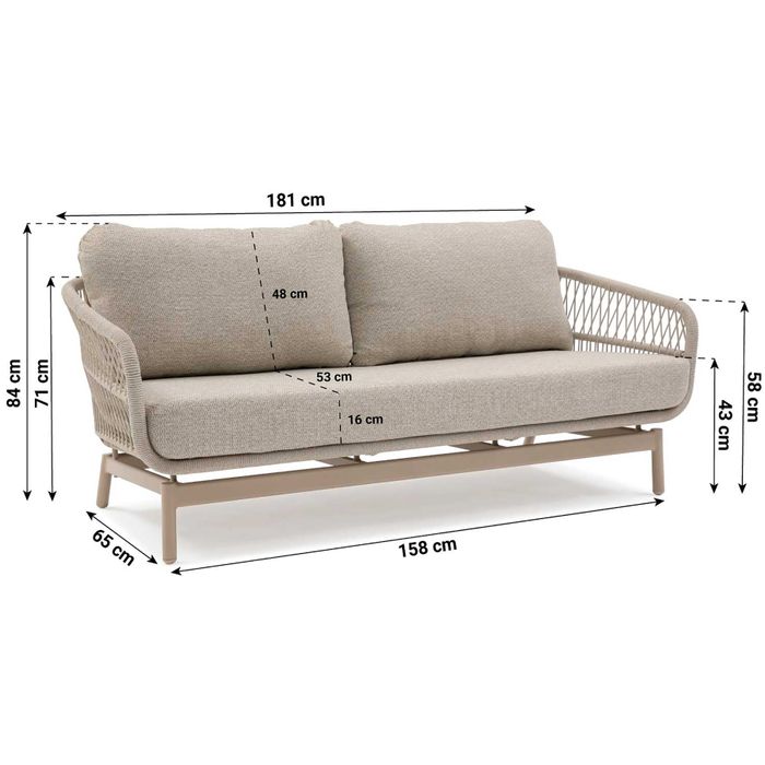 Lifestyle Cordoba stoel-bank loungeset Lifestyle Cordoba stoel-bank loungeset