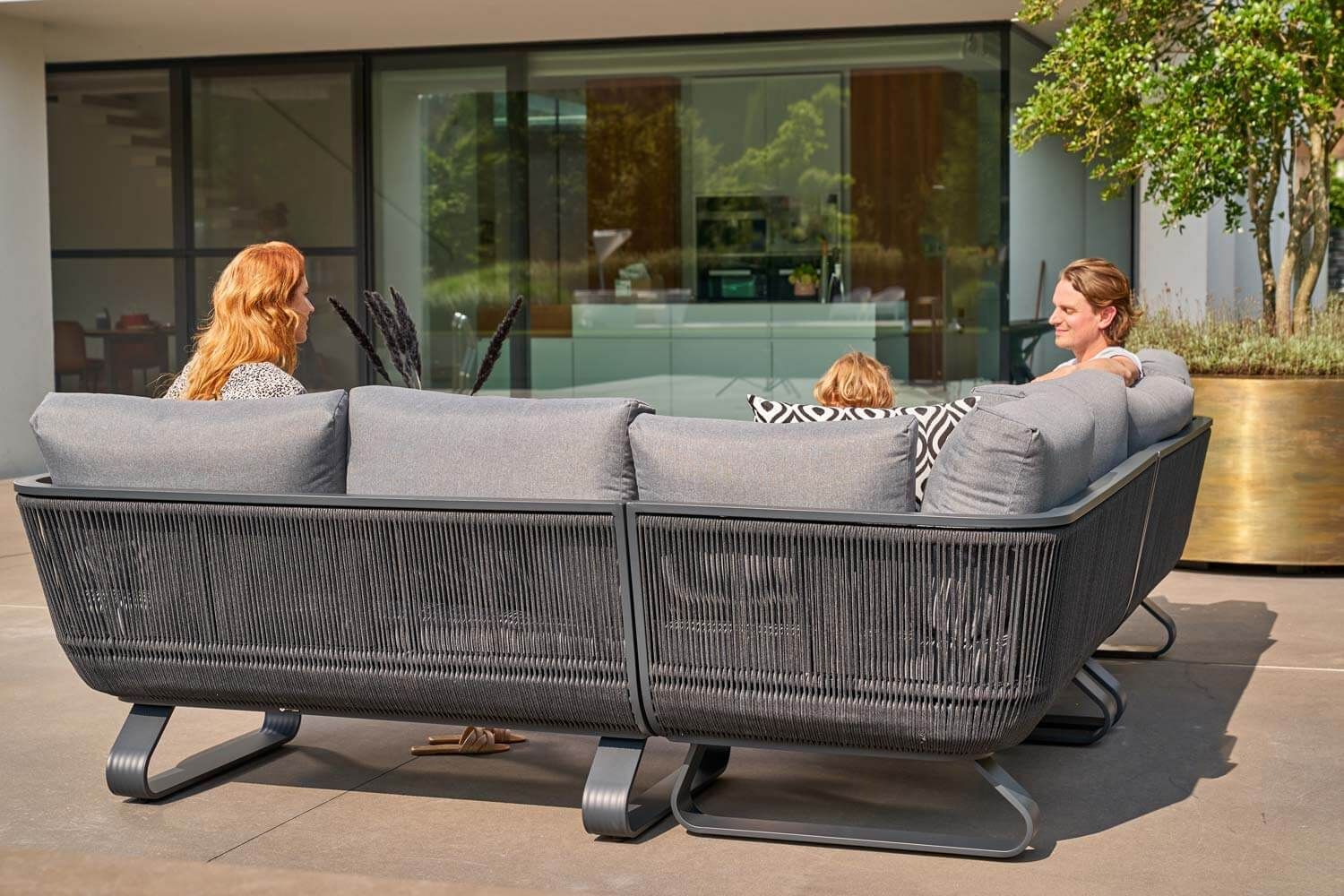 Santika Corniche hoek loungeset 3-delig rechts thumbnail