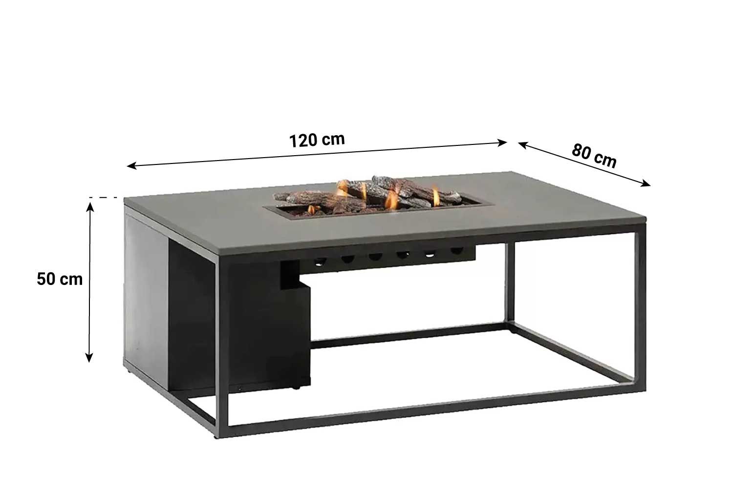 Cosiloft lounge vuurtafel 120 x 80 cm thumbnail