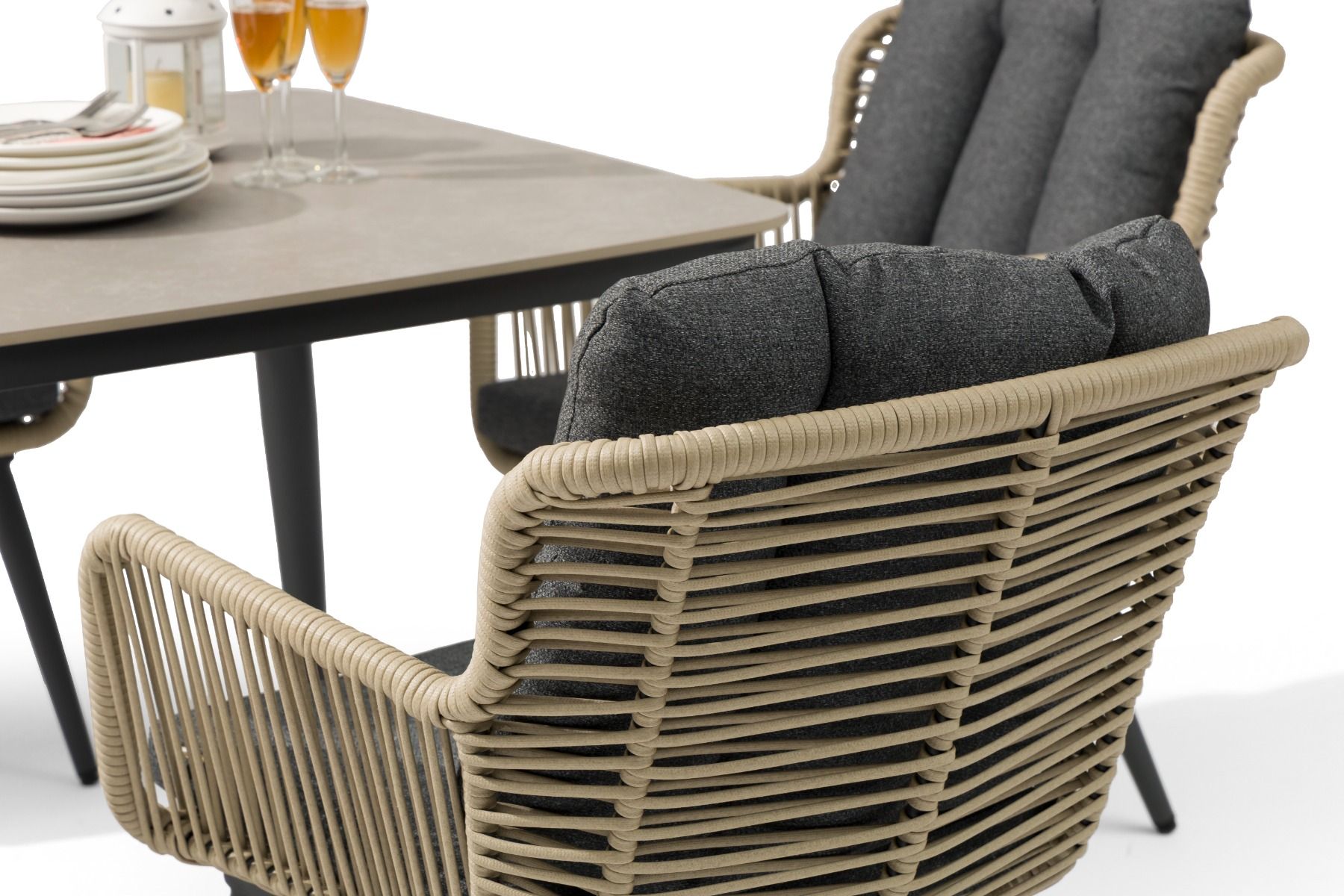 Coco Custa/Vienna 120 cm dining tuinset 5-delig
