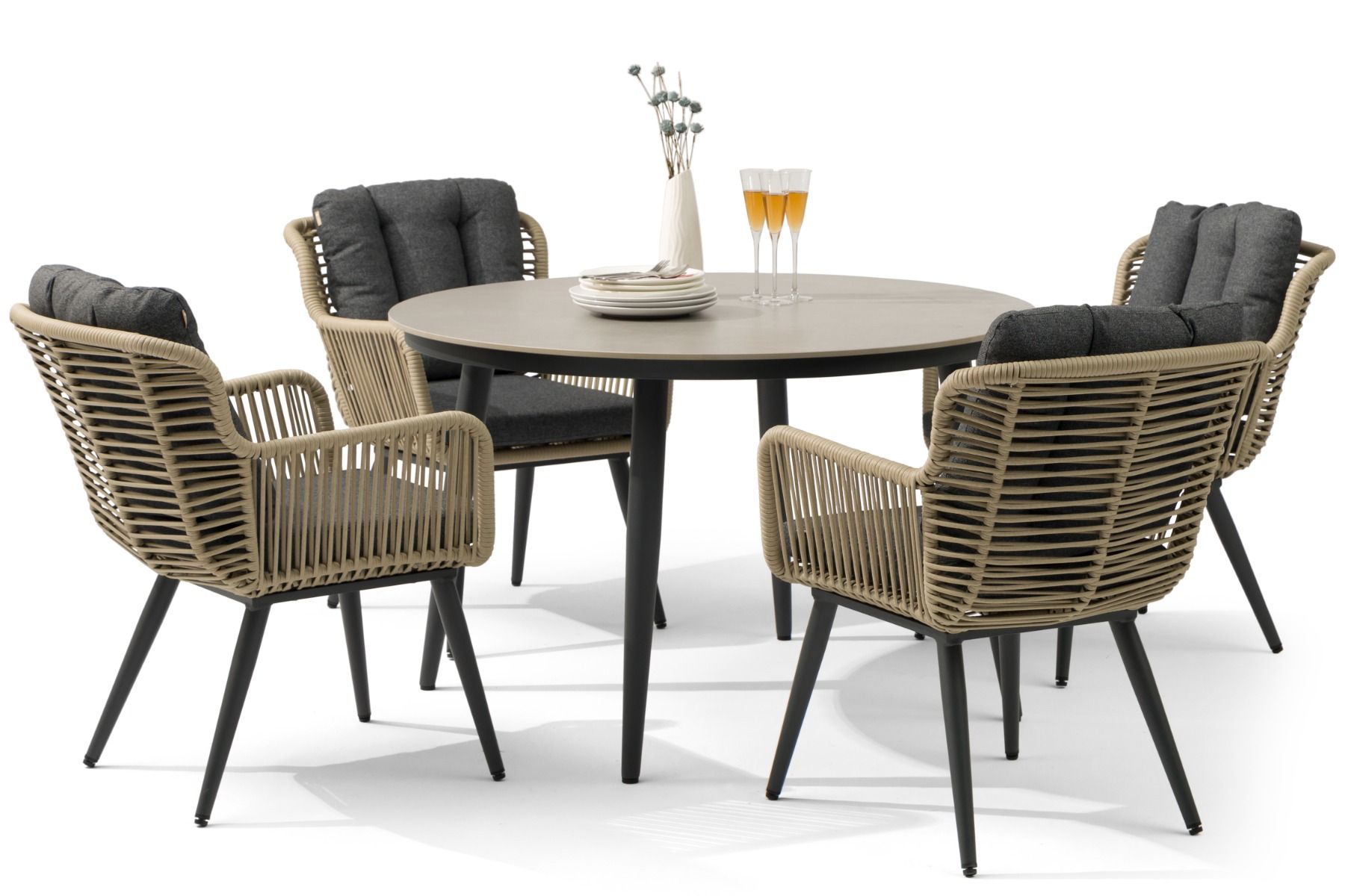 Coco Custa/Vienna 120 cm dining tuinset 5-delig