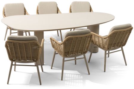 Coco Antoni/Weave 240 cm dining tuinset 7-delig