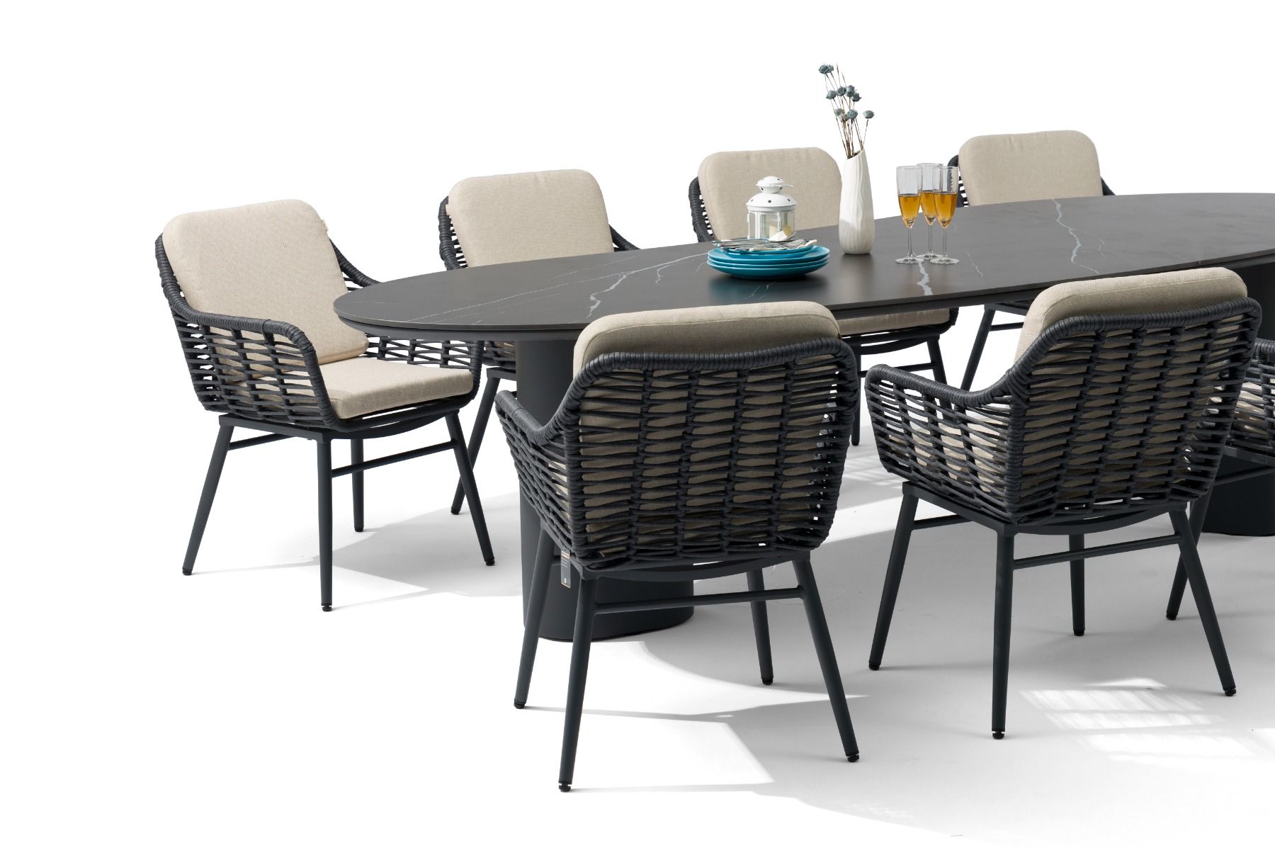 Coco Antoni/Weave 300 cm dining tuinset 9-delig