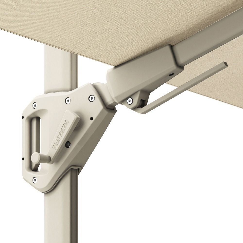 Platinum Voyager Ampelschirm 2.7x2.7 m T2 (ohne Fuß) Elfenbein