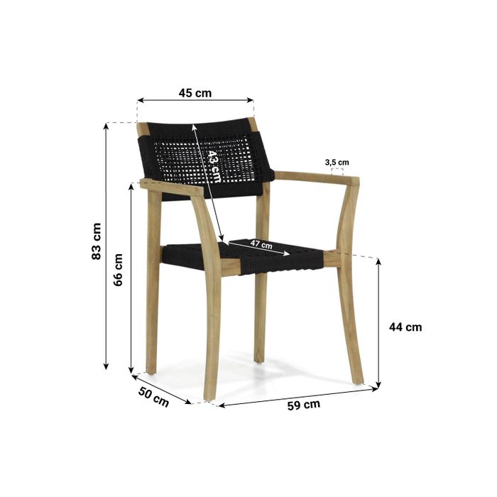 Lifestyle Dallas/Brighton 240 cm dining tuinset 7-delig