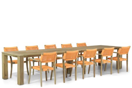 Lifestyle Dallas/Brighton 400 cm dining tuinset 11-delig