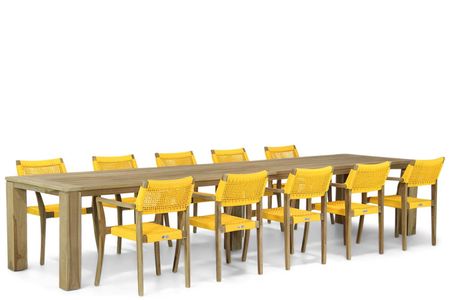 Lifestyle Dallas/Brighton 400 cm dining tuinset 11-delig