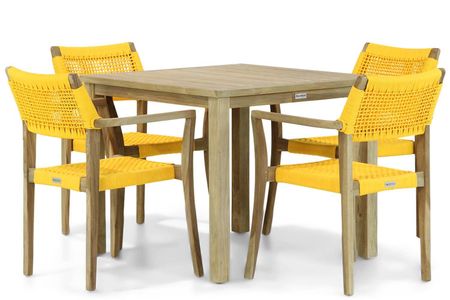 Lifestyle Dallas/Bristol 90 cm dining tuinset 5-delig