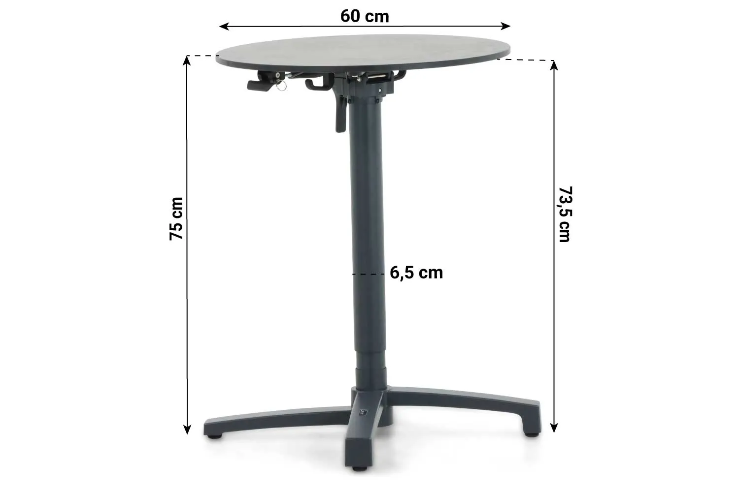 De Laan Javi bistro/bartafel 60 cm