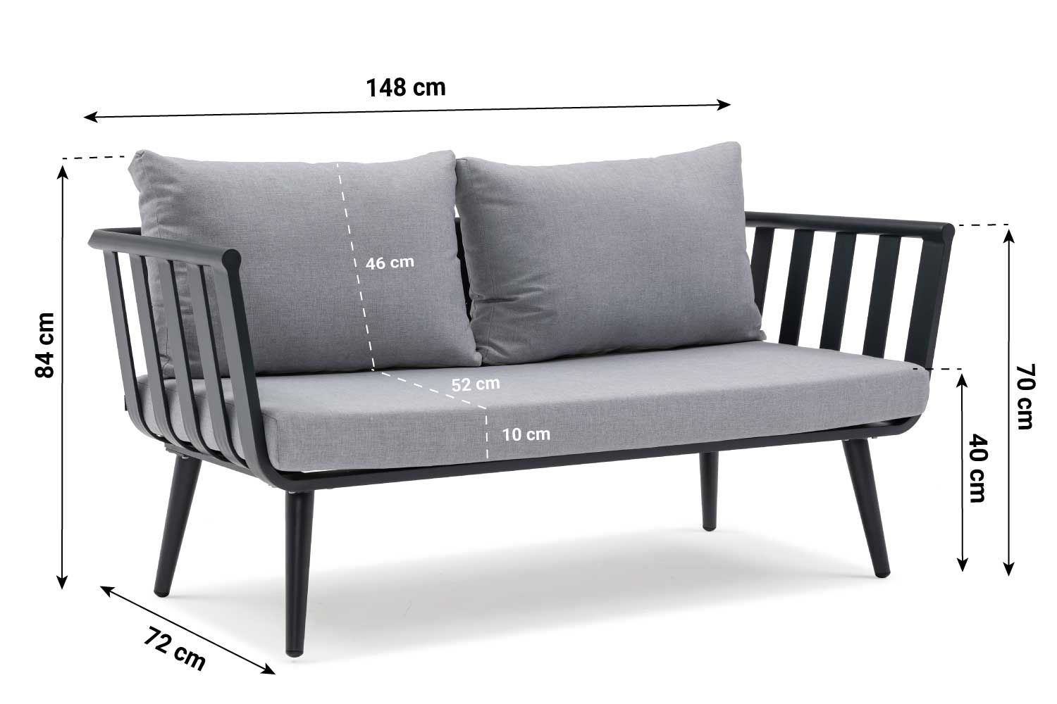 De Laan Paca stoel-bank loungeset 4-delig