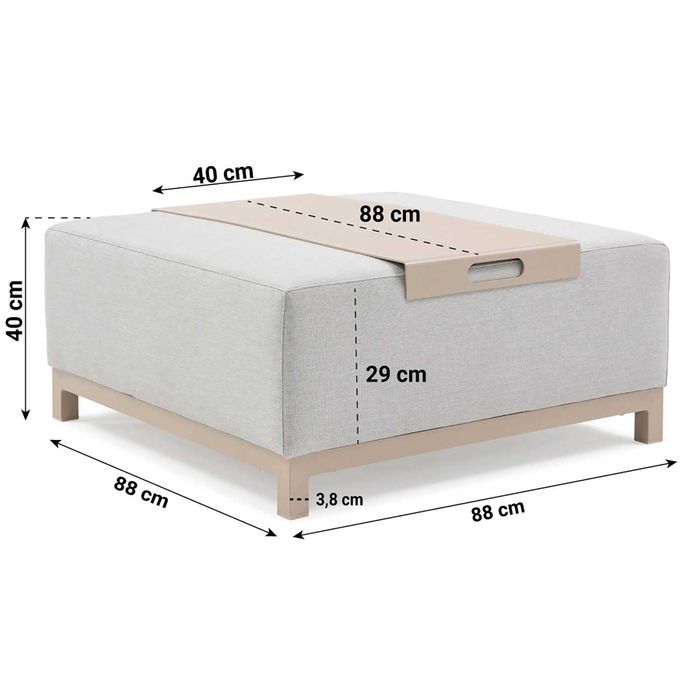 De Laan Soleil hoek loungeset 4-delig De Laan Soleil hoek loungeset 4-delig