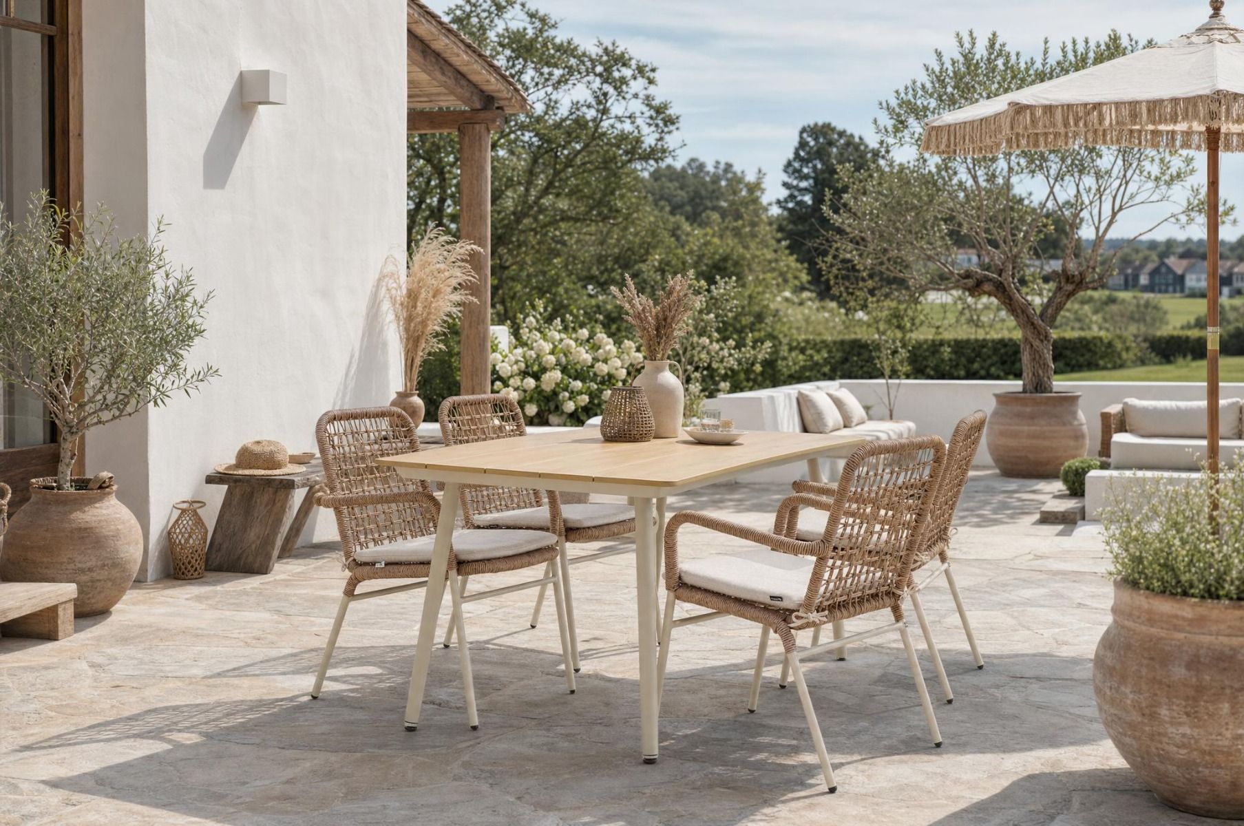 De Laan Catalone/Matale 180 cm dining tuinset 5-delig
