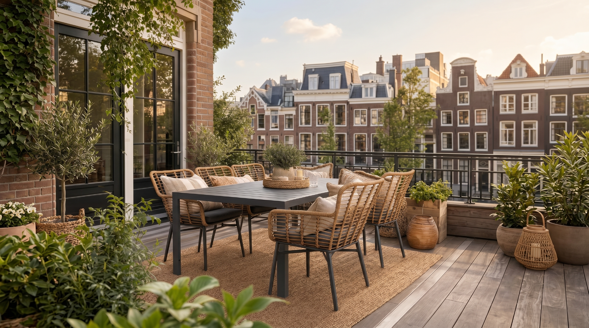 De Laan Toledo/Solare 200 cm dining tuinset 7-delig