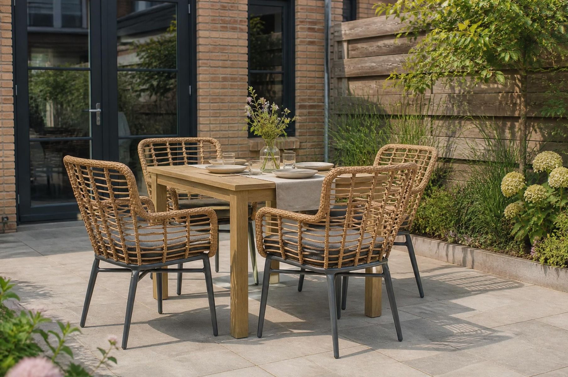 De Laan Toledo/Weston 90 cm dining tuinset 5-delig