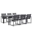 Lifestyle Delgada/Concept 220 cm dining tuinset 7-delig stapelbaar thumbnail