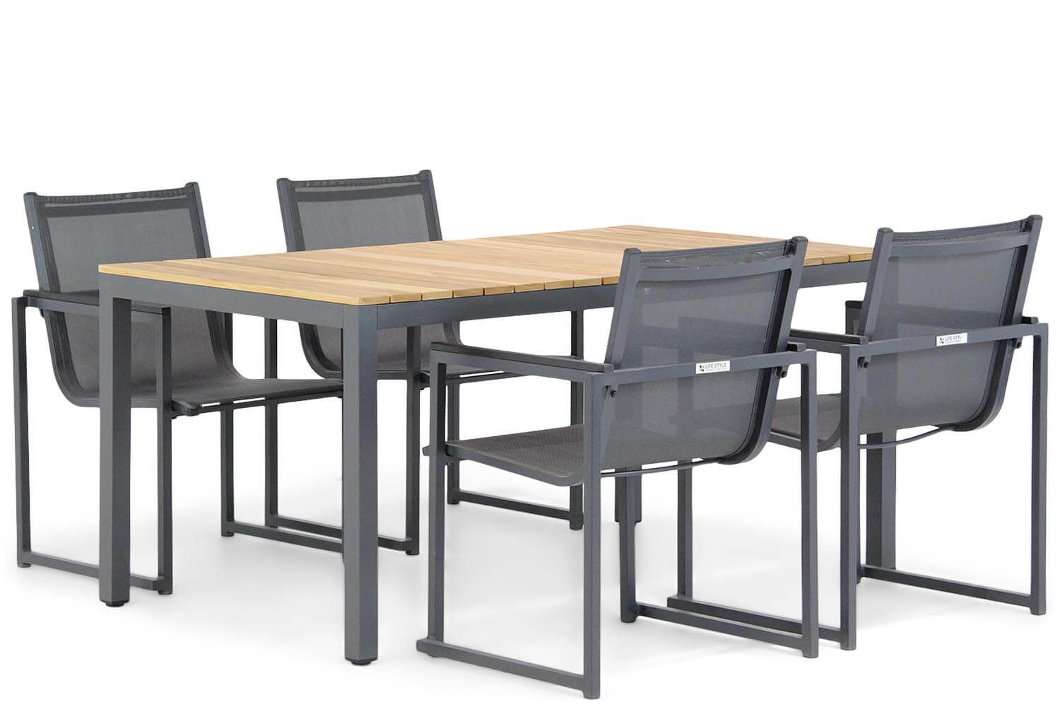 Lifestyle Delgada/Mazzarino 160 cm dining tuinset 5-delig thumbnail