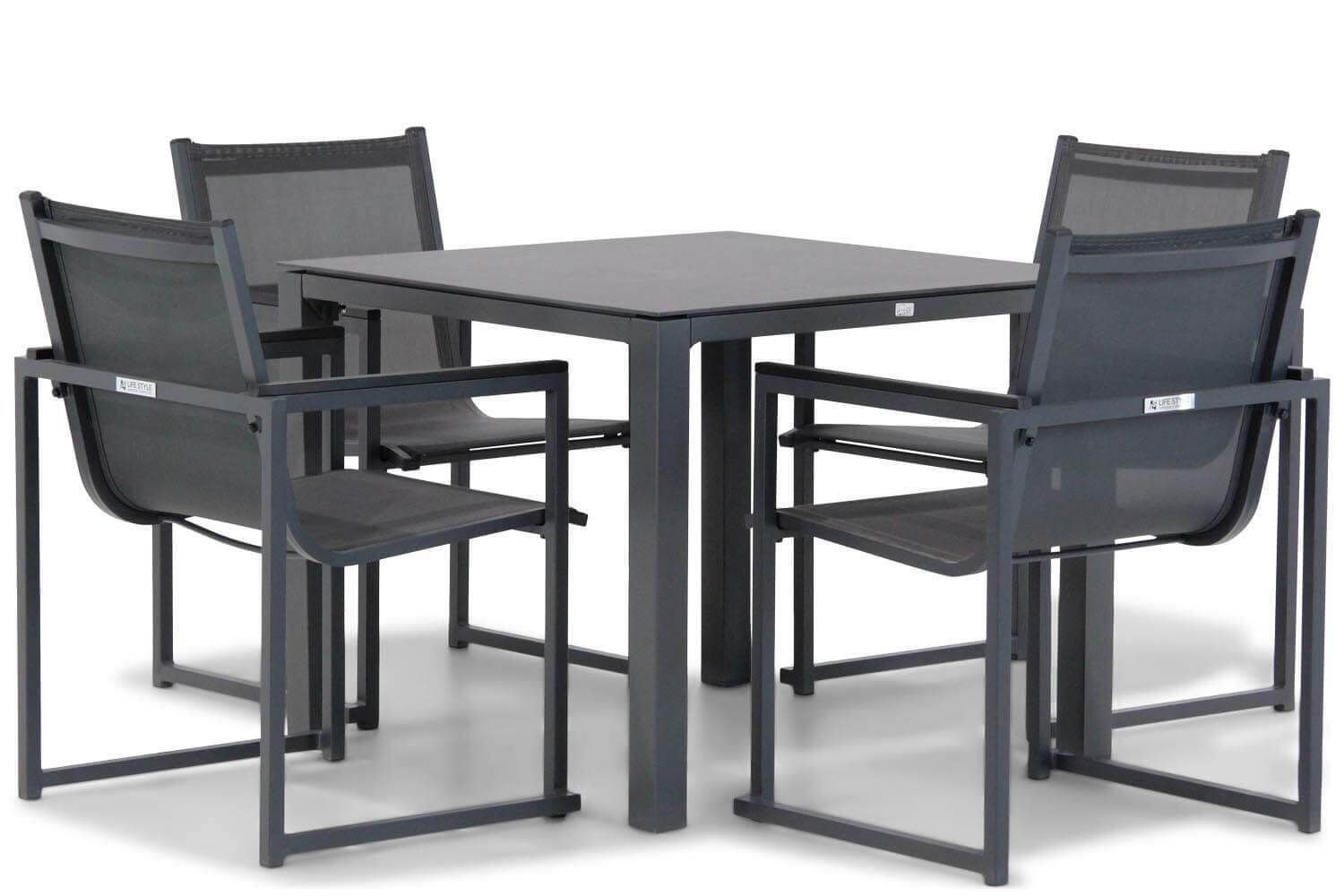 Lifestyle Delgada/Pallazo 90 cm dining tuinset 5-delig thumbnail