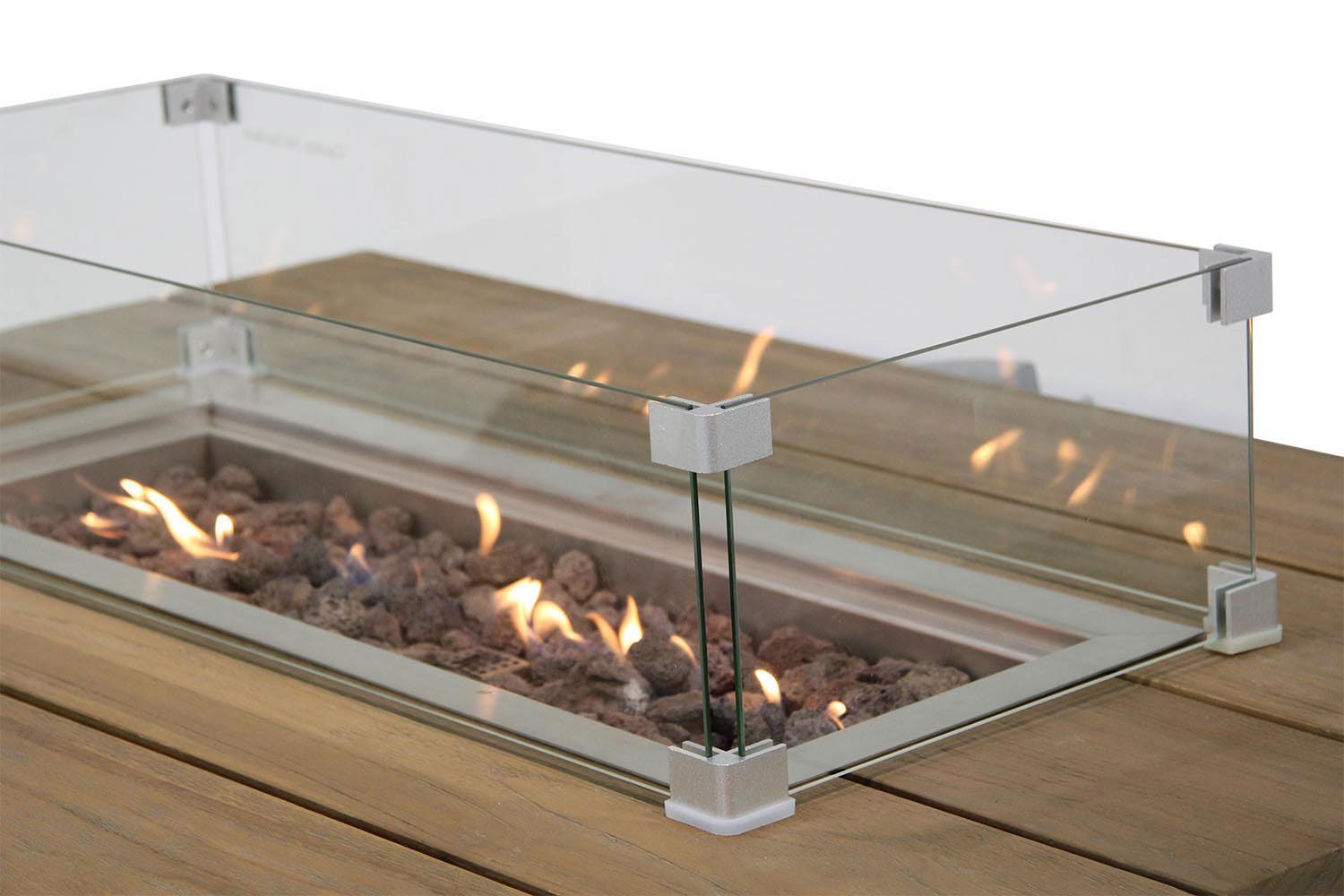 Garden Collections glasset voor inbouwbrander rechthoek