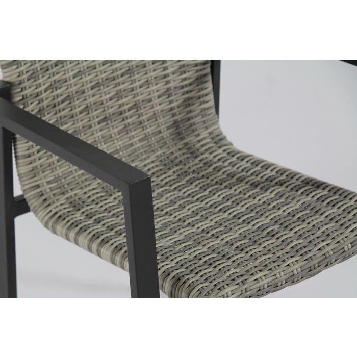 Lifestyle Upton/Graniet 300 cm dining tuinset 9-delig stapelbaar