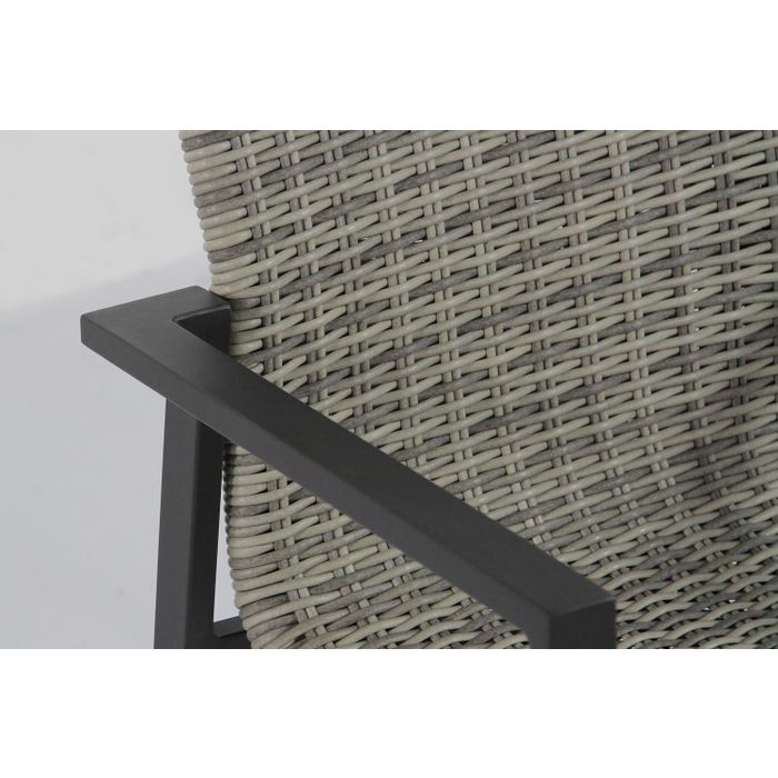Lifestyle Upton/Graniet 300 cm dining tuinset 9-delig stapelbaar
