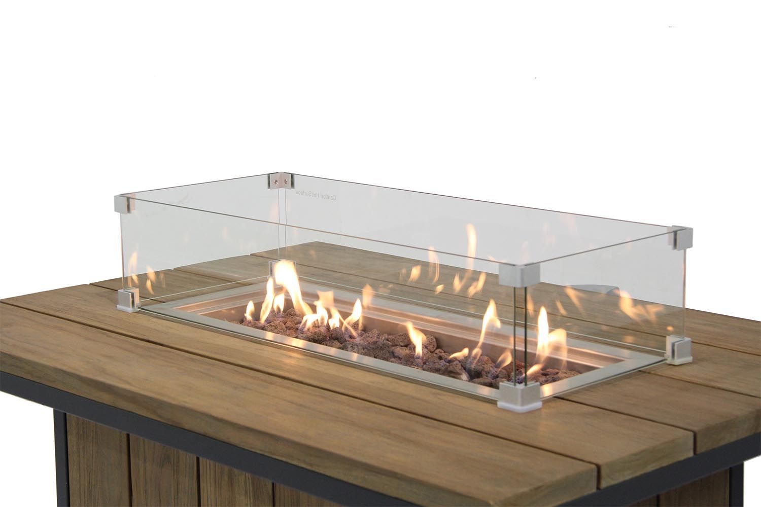 Garden Collections glasset voor inbouwbrander rechthoek thumbnail