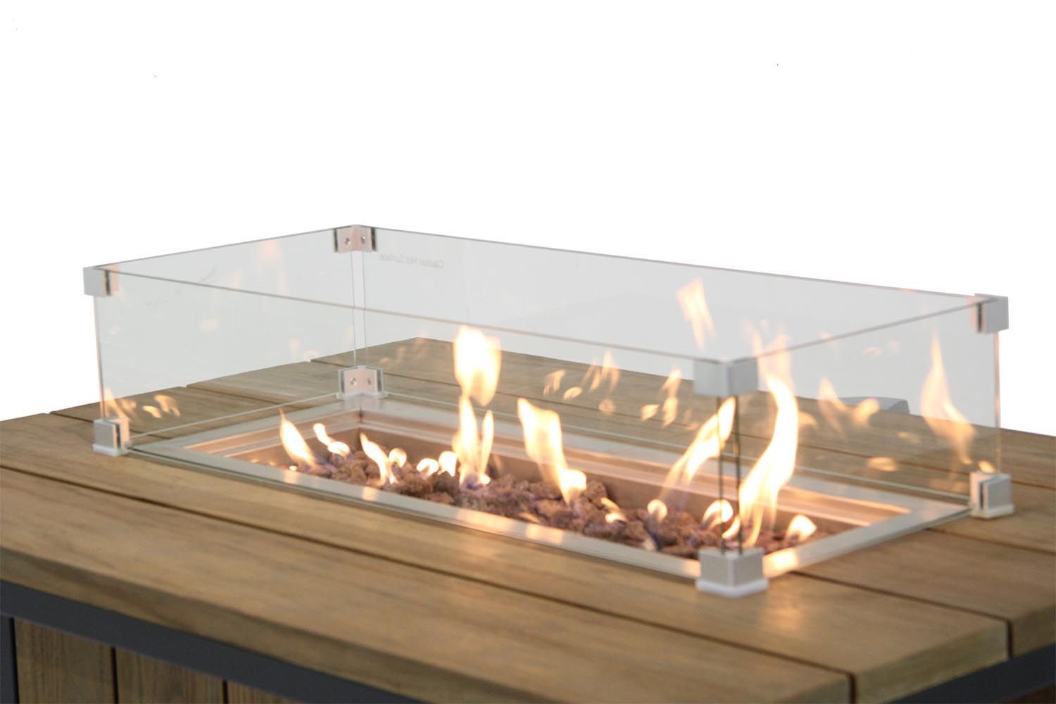 Garden Collections glasset voor inbouwbrander rechthoek thumbnail
