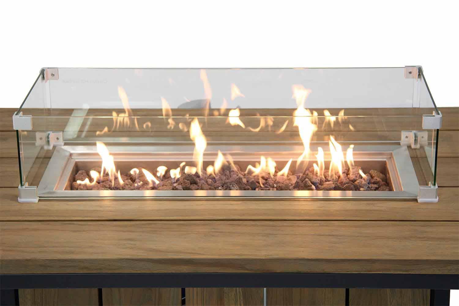 Garden Collections glasset voor inbouwbrander rechthoek thumbnail