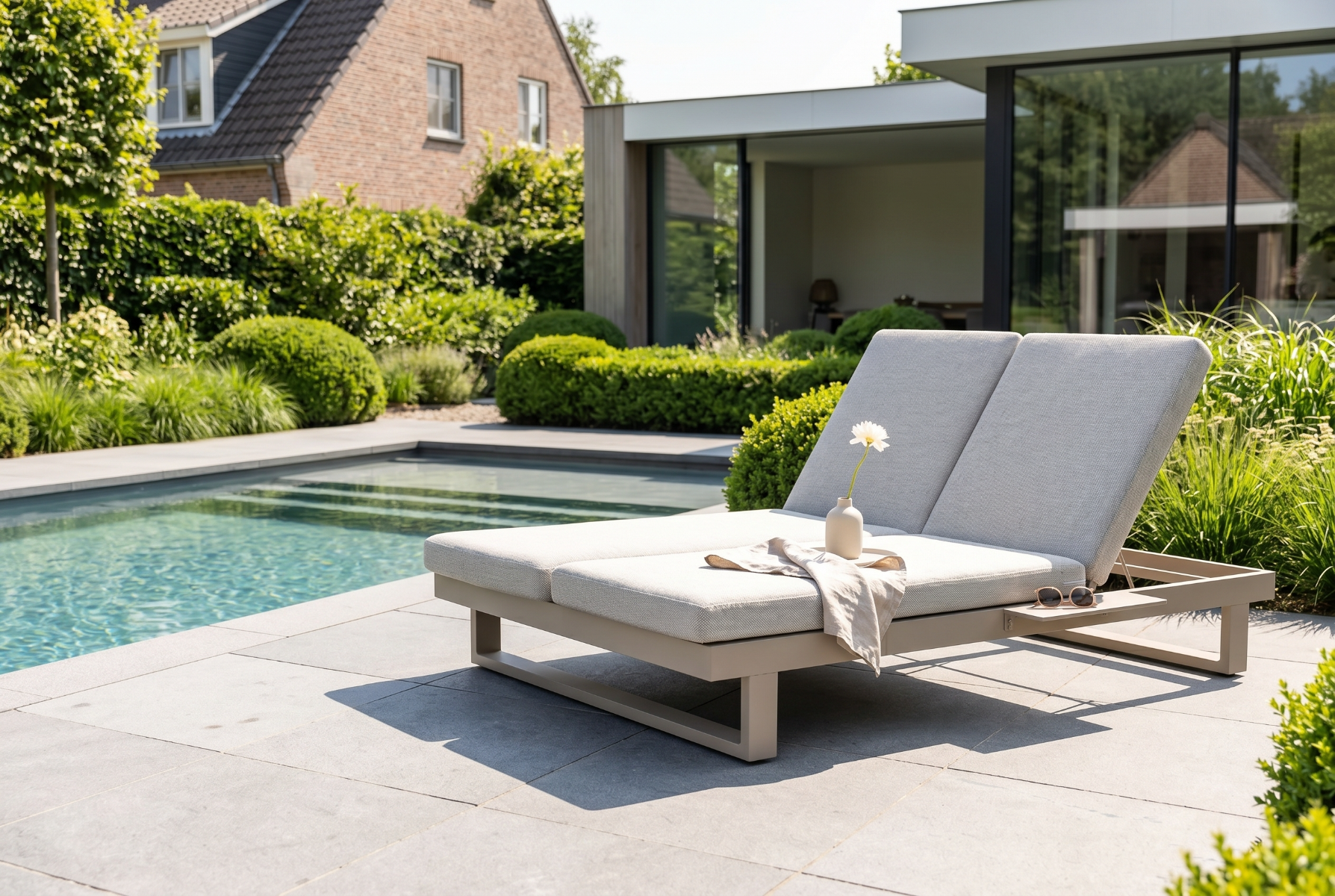 Lifestyle Massimo ligbed met kussen loft/sandy