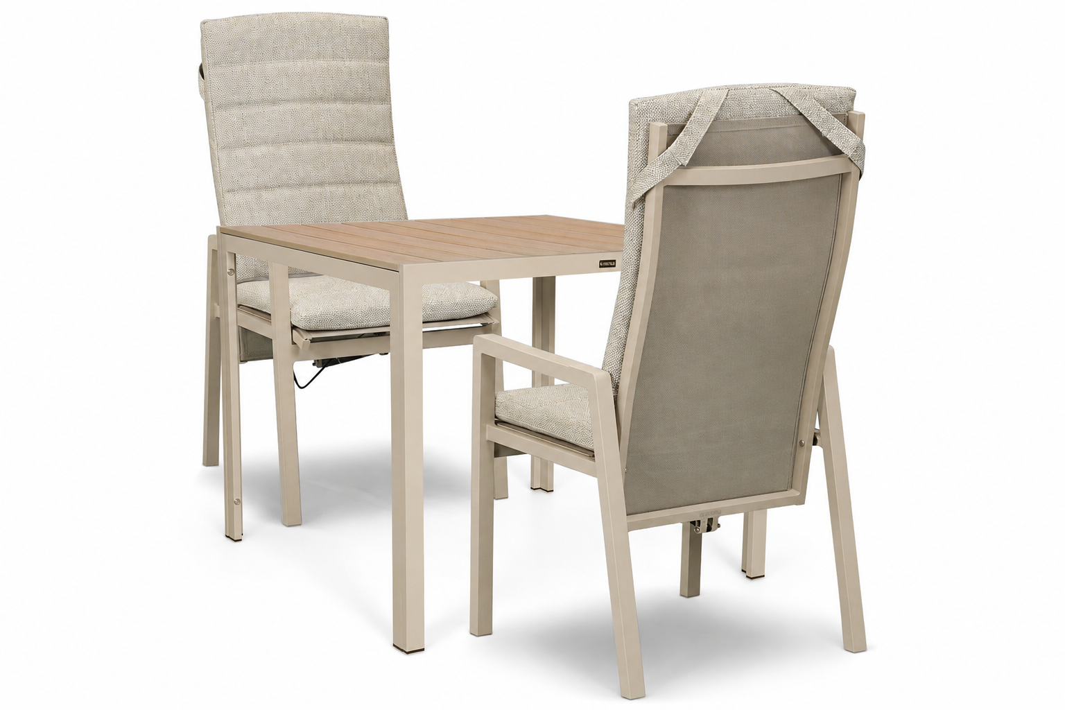 Lifestyle Vivaro/Creta 90x90 cm dining tuinset 3-delig