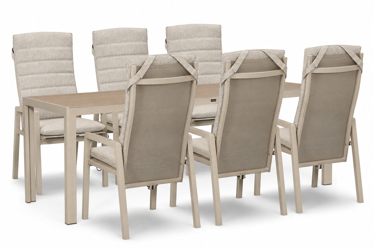 Lifestyle Vivaro/Creta 210x90 cm dining tuinset 7-delig