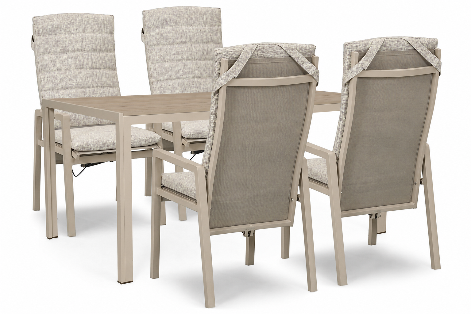 Lifestyle Vivaro/Creta 160x90 cm dining tuinset 5-delig