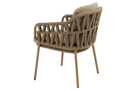 4 Seasons Biarritz Gartenstuhl amber mit 2 Kissen (pro 2 Stück)