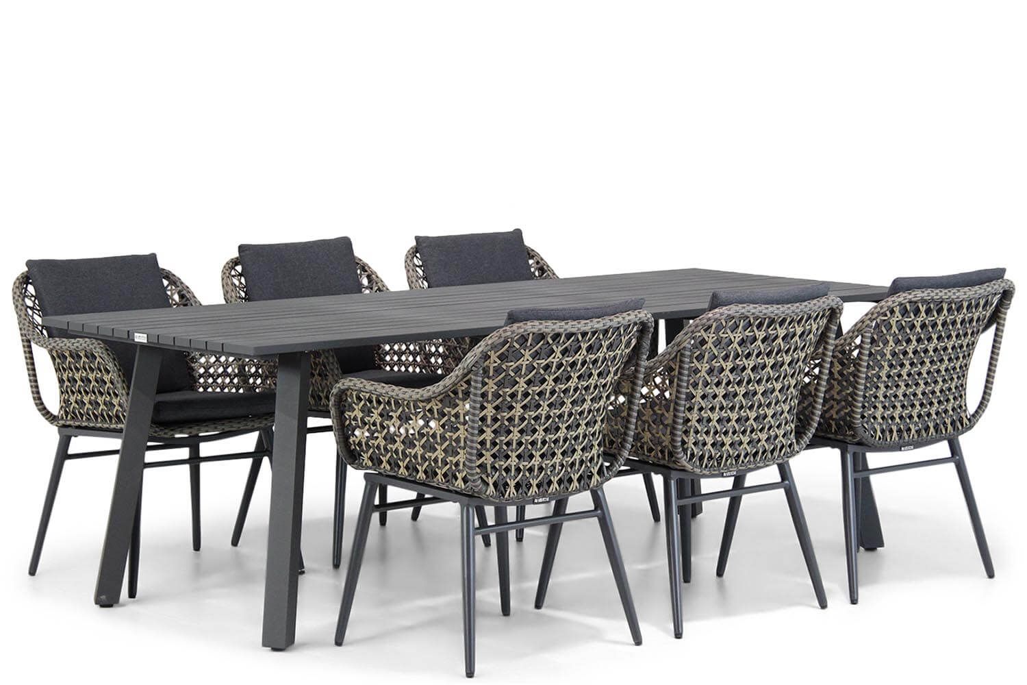 Lifestyle Dolphin/Villagio 230 cm dining tuinset 7-delig thumbnail