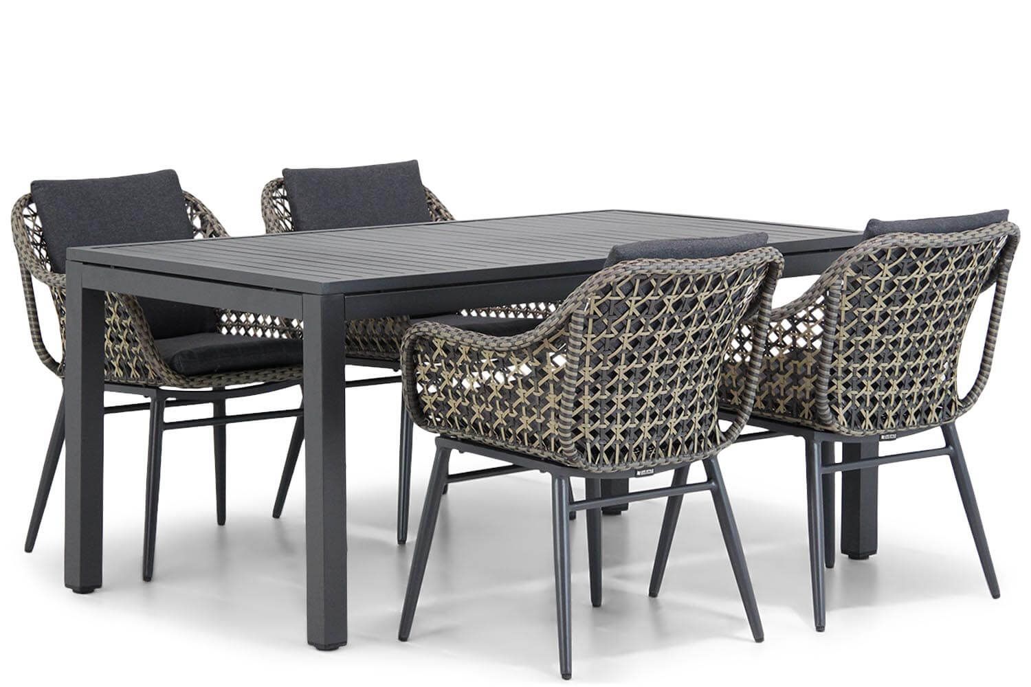 Lifestyle Dolphin/Concept 160 cm dining tuinset 5-delig