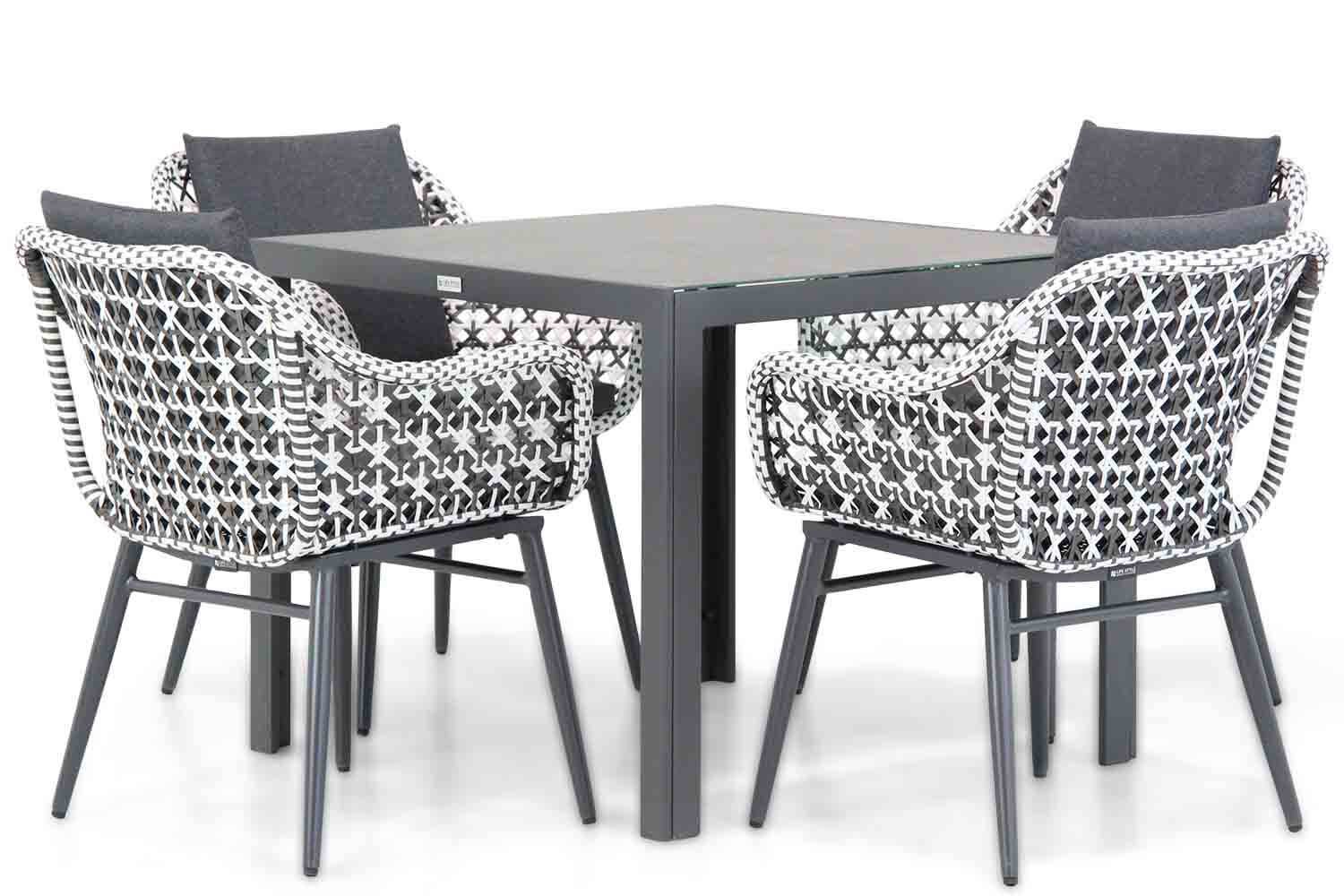 Lifestyle Dolphin/Varano 90 cm dining tuinset 5-delig thumbnail