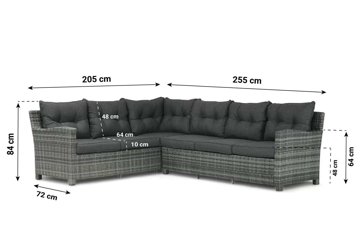 Domani Beluga dining loungeset 5-delig 