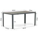 Domani Solare dining tuintafel 160 x 90 cm thumbnail