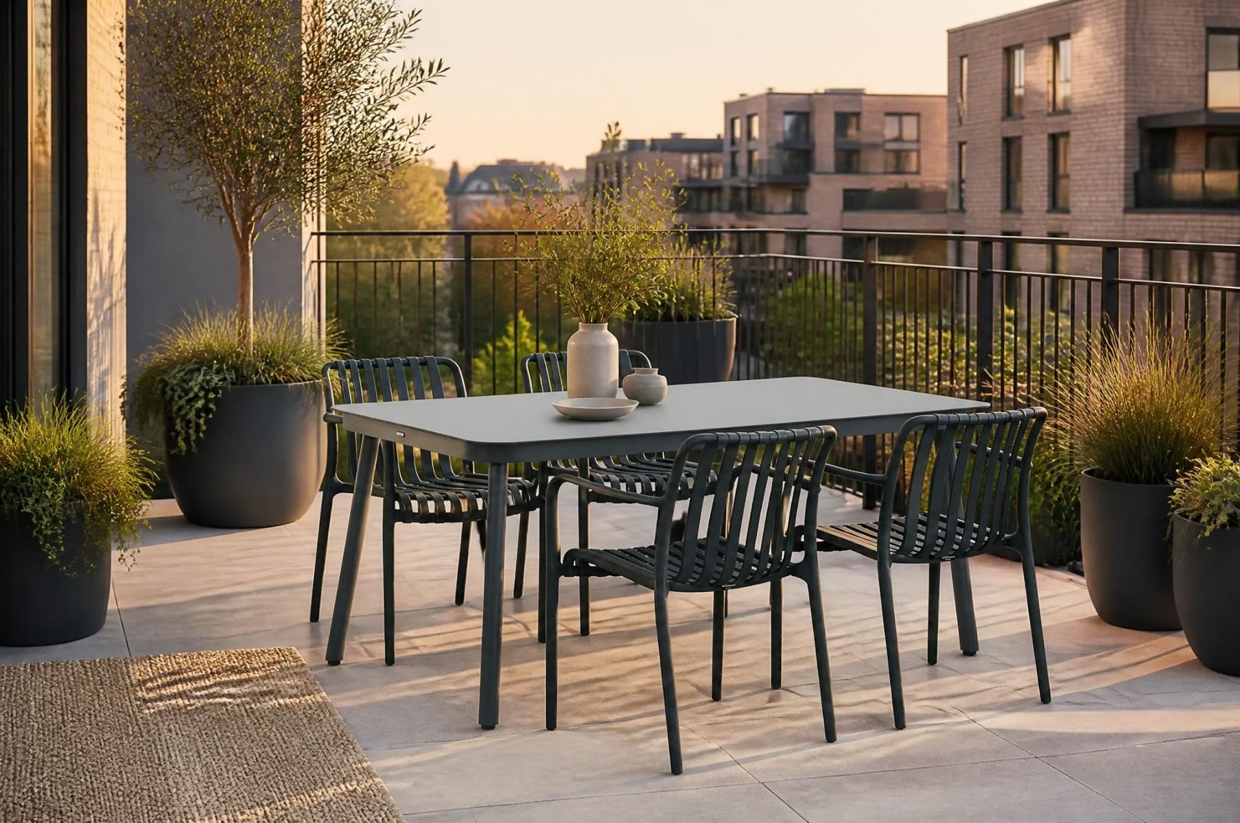 Domani Alba/Tavano 160x90 cm dining tuinset 5-delig