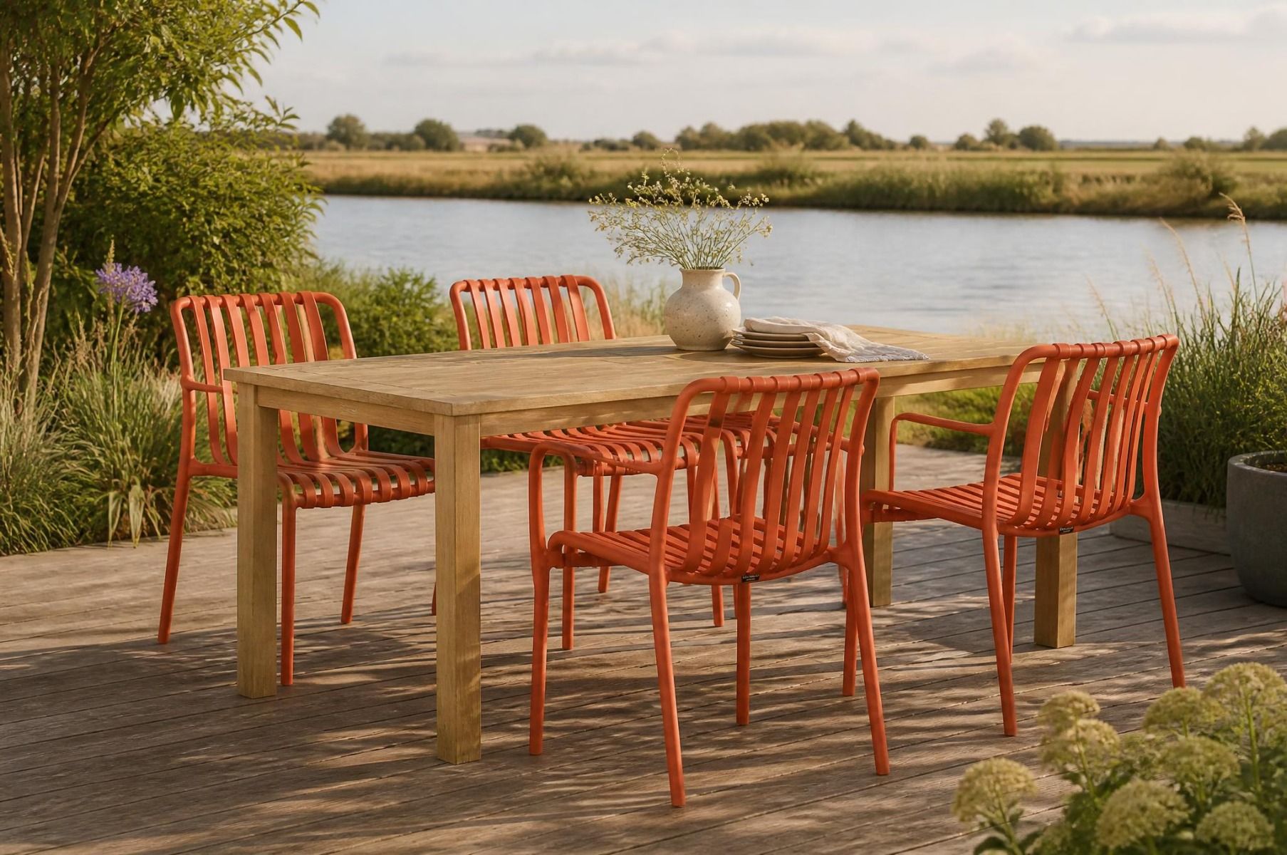 Domani Alba/Weston 160 cm dining tuinset 5-delig
