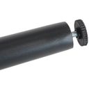 Detail van antraciet aluminium tafelpoot met uitdraaibare stelpoot thumbnail