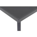 Detail van gehard glas tafelblad op antraciet aluminium frame thumbnail