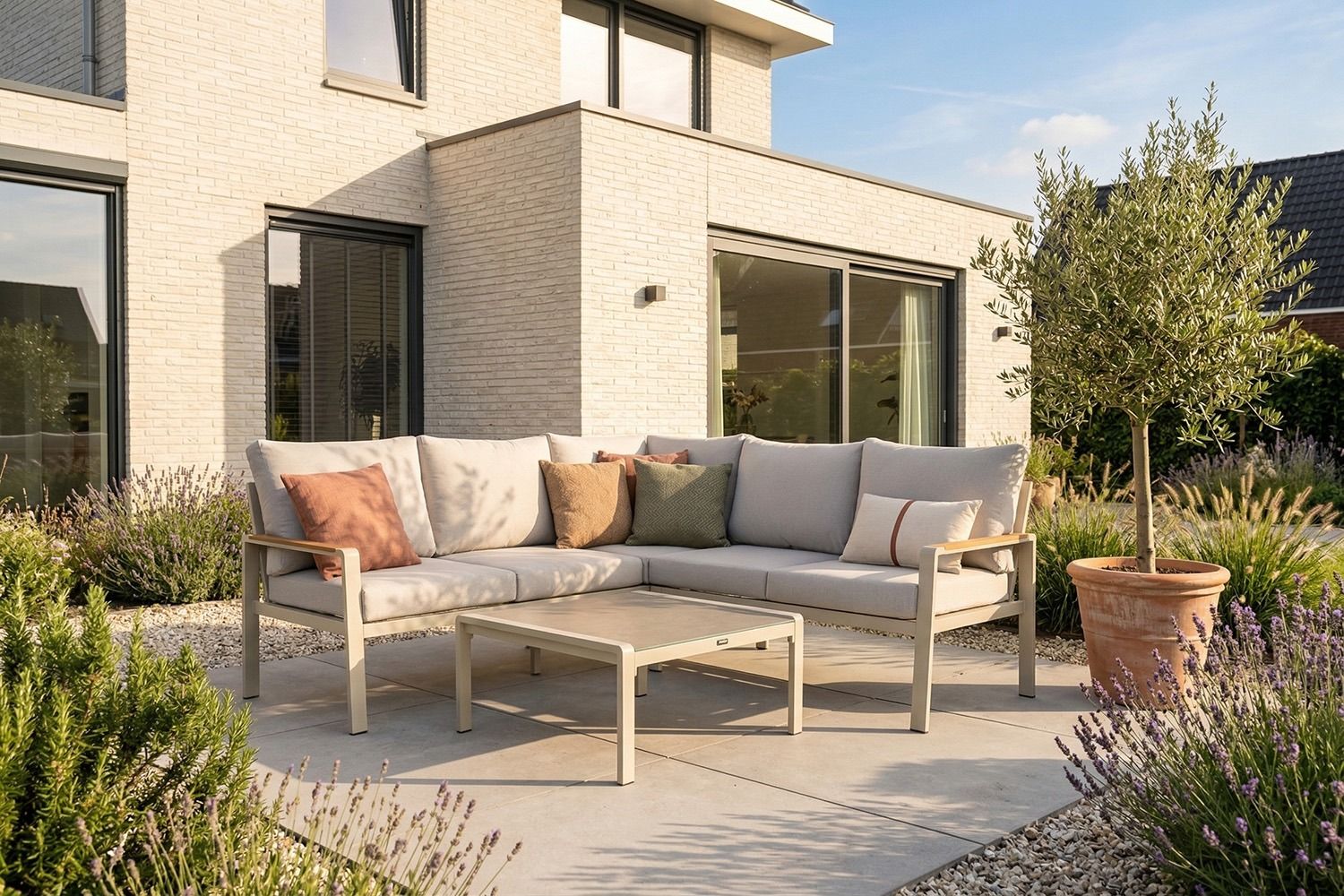 Domani Leaf hoek loungeset 3-delig