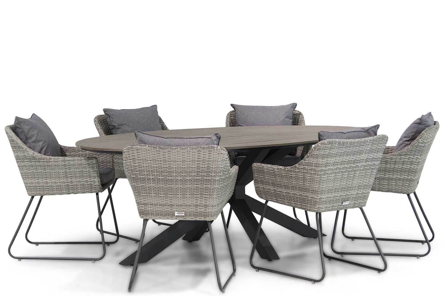 Domani Tibertuno/Matara 220 cm dining tuinset 7-delig thumbnail