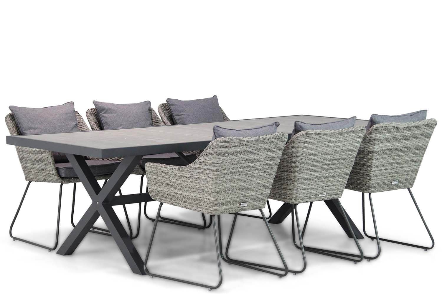 Domani Tibertuno/Crossley 245 cm dining tuinset 7-delig thumbnail
